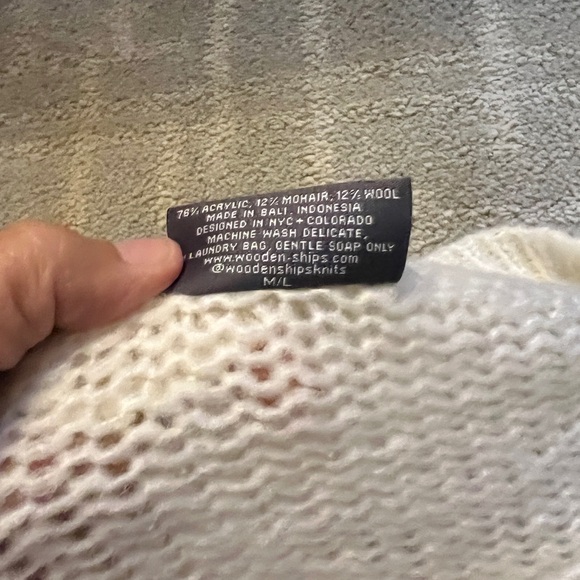 Wooden Ships Distressed Cat Sweater - Picture 5 of 5